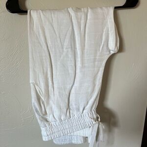 White Drawstring Pants